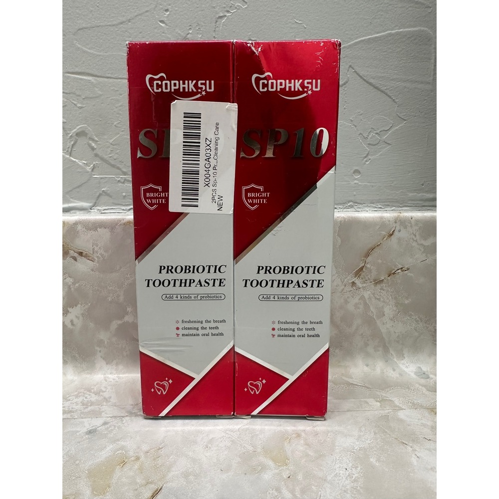 COPHKSU SP10 Probiotic Whitening Toothpaste Natural Mint‎ 2 Pack 100g Each NEW